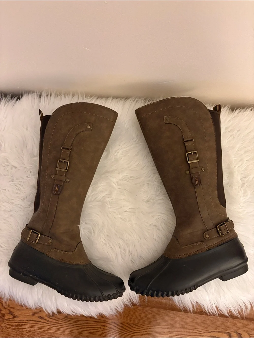 JBU Women's Dark Brown -Knee High Waterproof Boots
